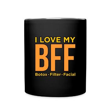 Botox - Tasse einfarbig - Schwarz - Vorne