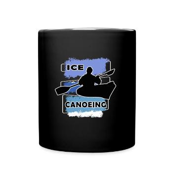 ice canoeing ice canoeists ice canoe - Full Colour Mug - black - Front