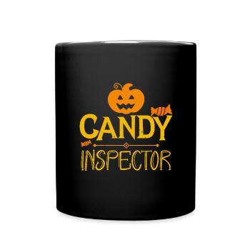 Candy Inspector - Halloween Saying - Full Colour Mug - black - Front
