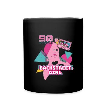 backstreet girl, backstreet, rétro, 90's.90s - Mug uni - noir - Devant