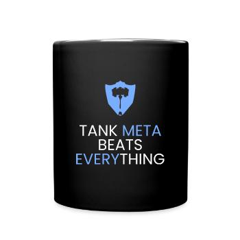 Tank Meta defeats everything - Full Colour Mug - black - Front