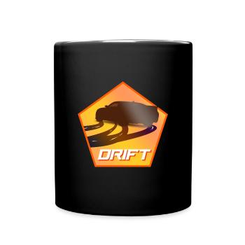 Drifting Auto - Tasse einfarbig - Schwarz - Vorne