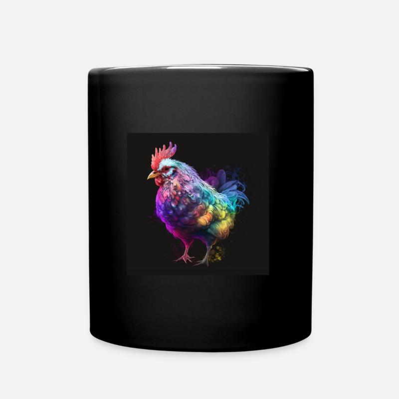 PRETTY ROOSTER - Full Colour Mug - black