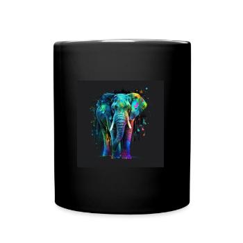 ELEPHANT MAJESTUEUX - Mug uni - noir - Devant