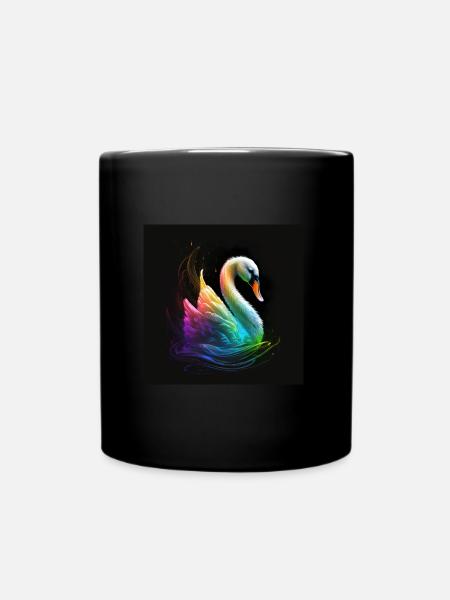 BEAU CYGNE MULTICOLORE - Mug uni - noir
