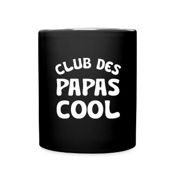 club des papas cool - Mug uni - noir - Devant