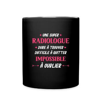 Super radiologue - Mug uni - noir - Devant