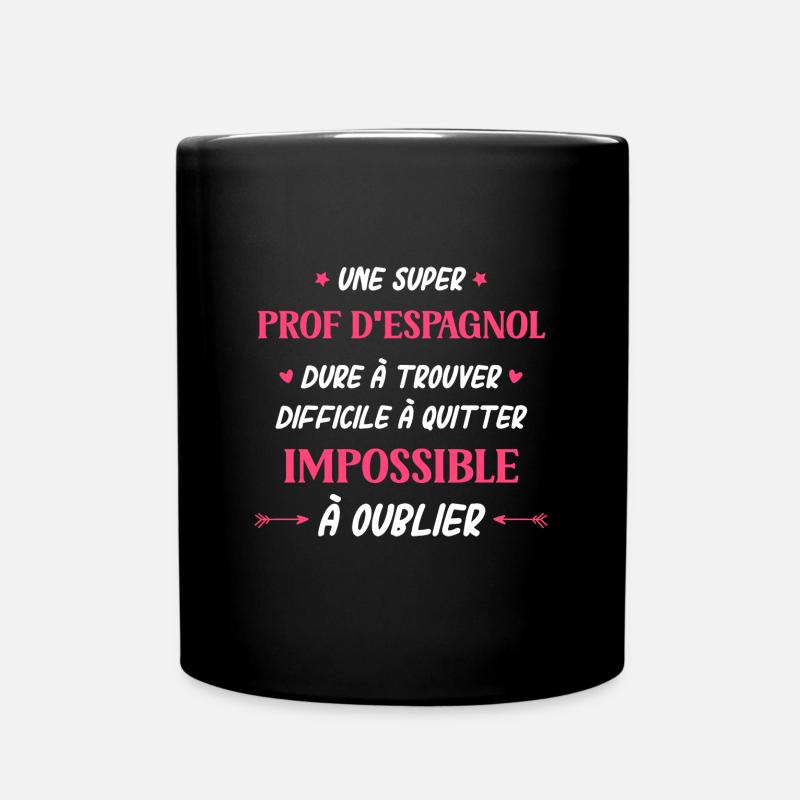 Super prof d'espagnol - Mug uni - noir