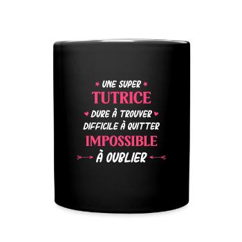 Super tutrice - Mug uni - noir - Devant