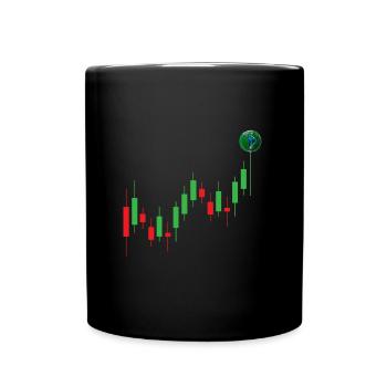 Trade Chart Planet | Bougie, photos amusantes - Mug uni - noir - Devant