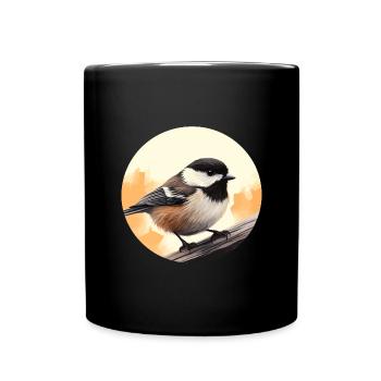 Meise - Tasse einfarbig - Schwarz - Vorne