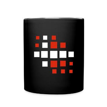 Flag of Denmark Scandinavia Danish Flag Travel - Full Colour Mug - black - Front