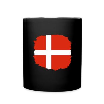 Denmark Flag Scandinavia Danish Flag Travel - Full Colour Mug - black - Front