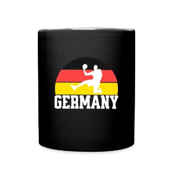 Basketball Trikot Basketballspieler Deutschland - Tasse einfarbig - Schwarz - Vorne