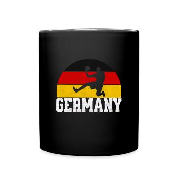 Basketball Trikot Basketballspieler Deutschland - Tasse einfarbig - Schwarz - Vorne