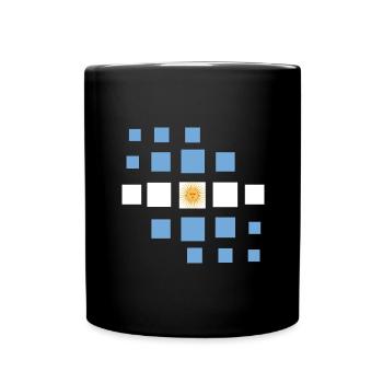 Drapeau de l’Argentine Amérique du Sud Drapeau de l’Argentine - Mug uni - noir - Devant