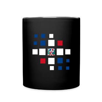 Dominican Republic Flag Dom Rep Flag Travel - Full Colour Mug - black - Front