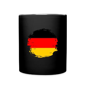 Drapeau de l’Allemagne Drapeau allemand Utilisé Look Homeland - Mug uni - noir - Devant
