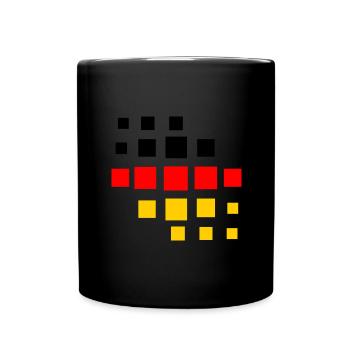 Drapeau de l’Allemagne Drapeau allemand Utilisé Look Homeland - Mug uni - noir - Devant