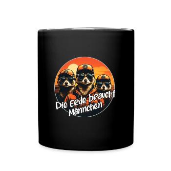 Cool Meerkat Drôle Suricate Dire - Mug uni - noir - Devant
