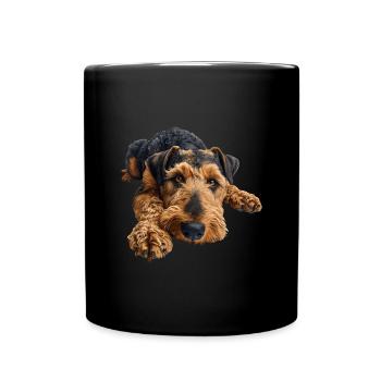 Airedale Terrier - Mug uni - noir - Devant