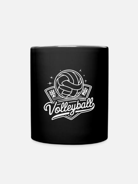 Beachvolleyball Sommer Hit Sandspiel Spaß - Tasse einfarbig - Schwarz
