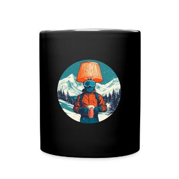 Die Lampen auf der Piste - Tasse einfarbig - Schwarz - Vorne