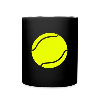 Tennis Coach - Full Colour Mug - black - Front