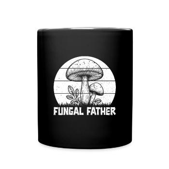 Morel Mushrooms Fungal Father Mushroom - Full Colour Mug - black - Front