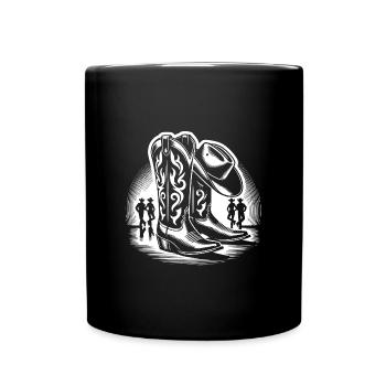 Line Dancing Country Dance - Line Dance Tanzen - Full Colour Mug - black - Front