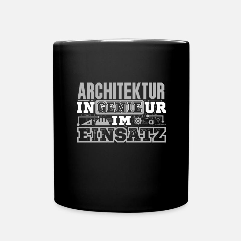 Architektur - Genie - Tasse einfarbig - Schwarz