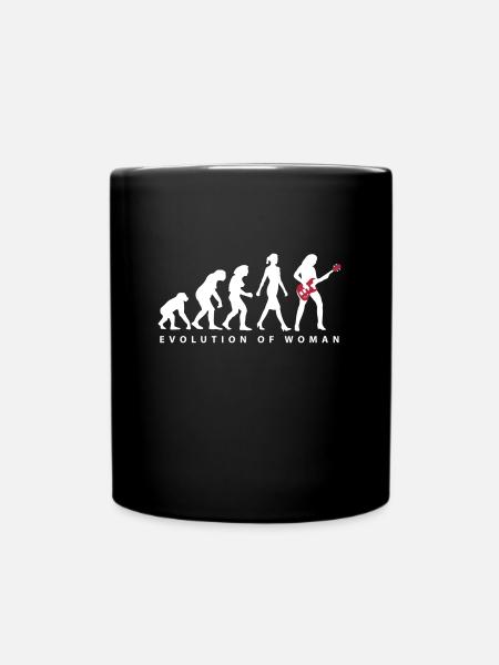 Evolution Bassistin - Tasse einfarbig - Schwarz