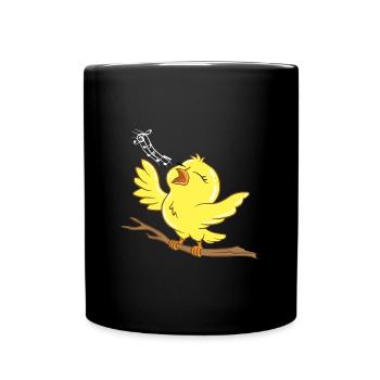 Birds Bird Lover Singing Bird Gift Idea Birthday - Full Colour Mug - black - Front