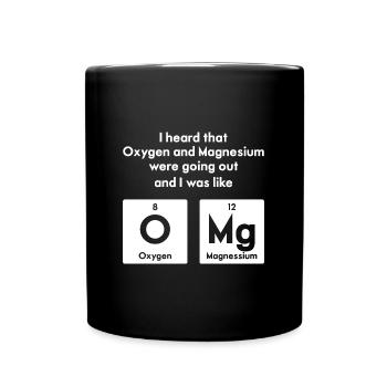 Tableau périodique des éléments de chimie Blagues Éléments - Mug uni - noir - Devant