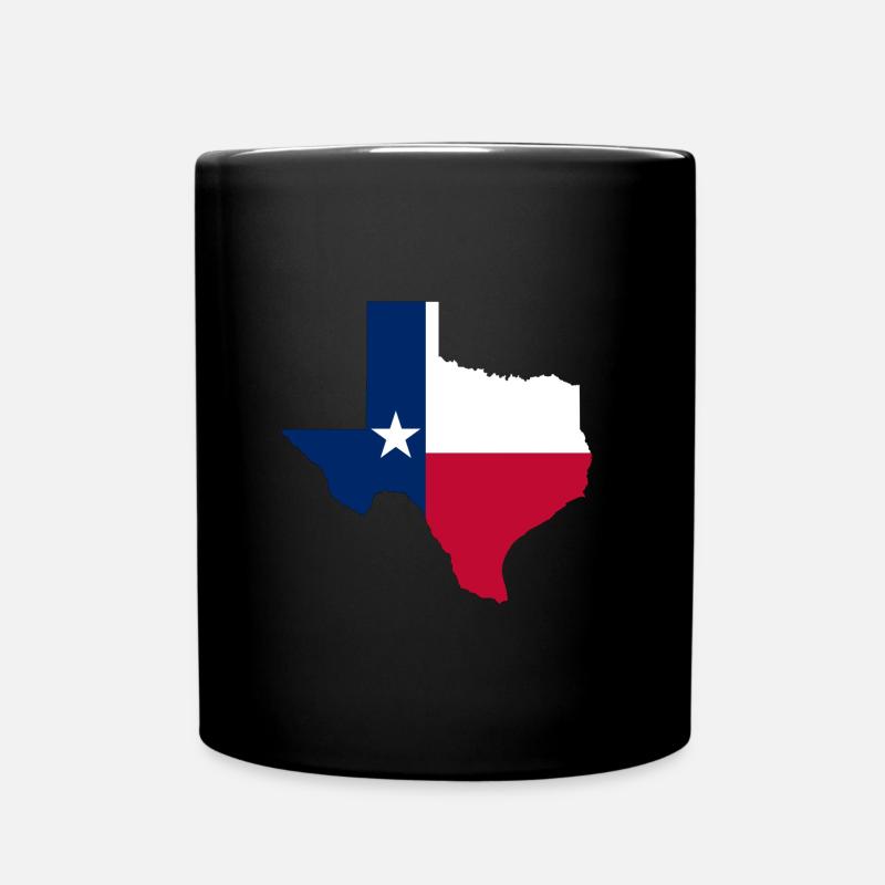 Texas - Full Colour Mug - black