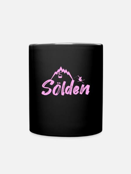 Sölden - Tasse einfarbig - Schwarz