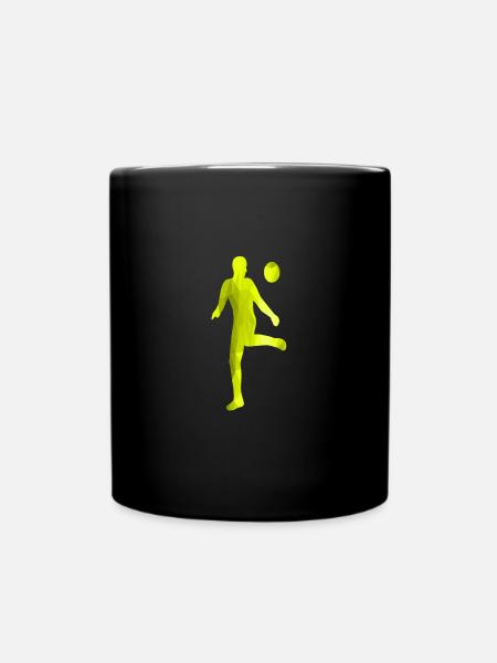 Fußballspieler - Tasse einfarbig - Schwarz
