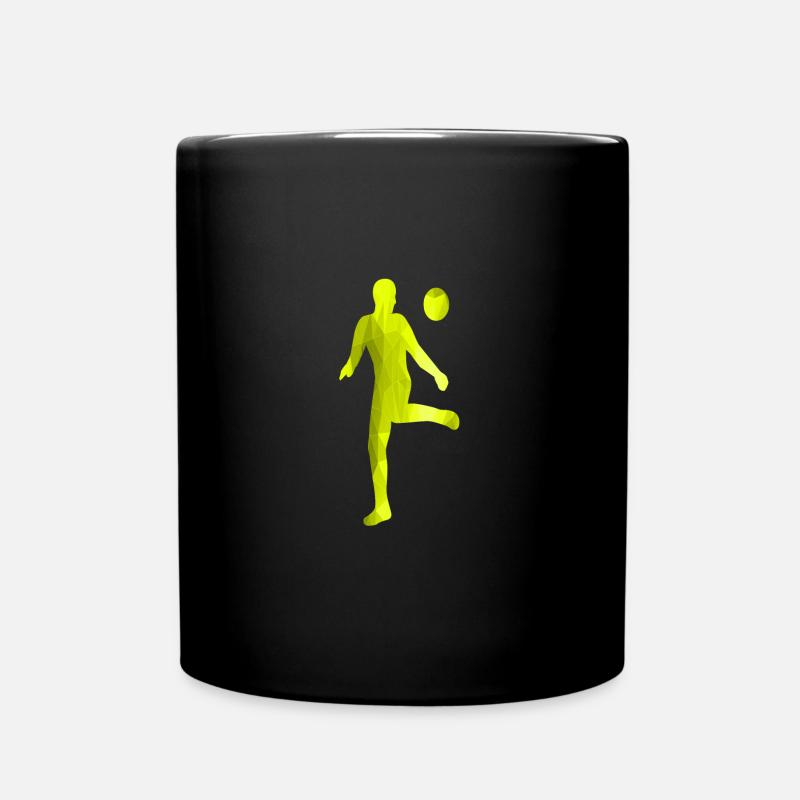 Fußballspieler - Tasse einfarbig - Schwarz