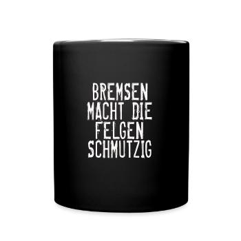 Auto Tuning Sprueche - Tasse einfarbig - Schwarz - Vorne