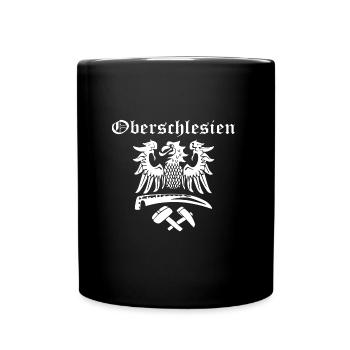 Oberschlesien Design: Adler - Tasse einfarbig - Schwarz - Vorne