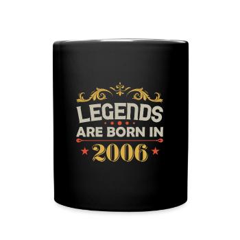 Les légendes sont nées en 2006 anniversaire - Mug uni - noir - Devant