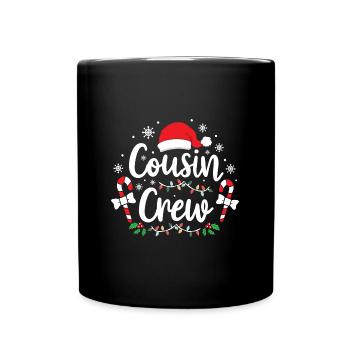 Noël Cousin Crew Family Christmas Holiday Gift - Mug uni - noir - Devant