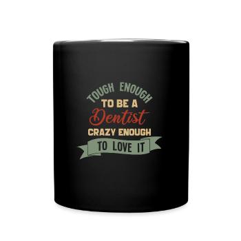 dentiste - Mug uni - noir - Devant