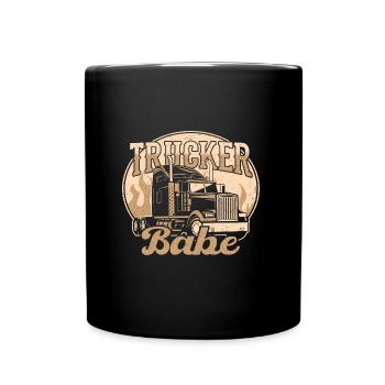 Camionneur Babe - camionneuse et camionneuse cadeau - Mug uni - noir - Devant