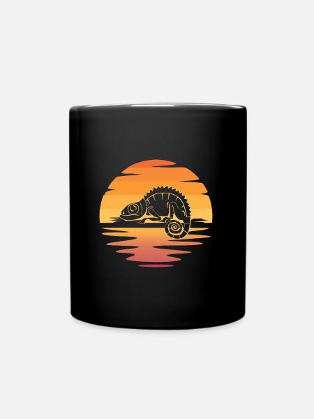 Chamäleon - Tasse einfarbig - Schwarz