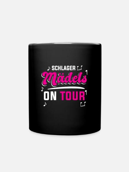 SCHLAGER MÄDELS ON TOUR - Tasse einfarbig - Schwarz
