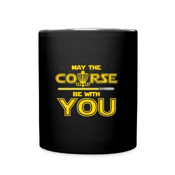 Disc Golf Frisbee Que la Corse soit avec vous - Mug uni - noir - Devant