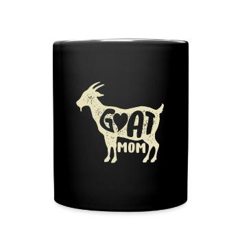 Ziege Mama Farm Tier Liebhaber Frauen Lustige Mütter Tag - Tasse einfarbig - Schwarz - Vorne