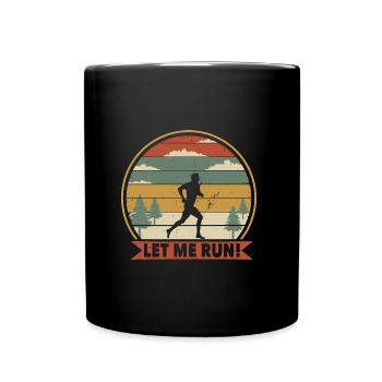 Let me run in vintage - Full Colour Mug - black - Front