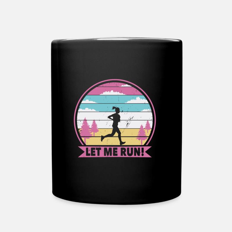 Jogger m’a laissé courir - Mug uni - noir